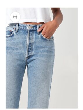 90's Pinch Waist Women's Jeans - Light Blue